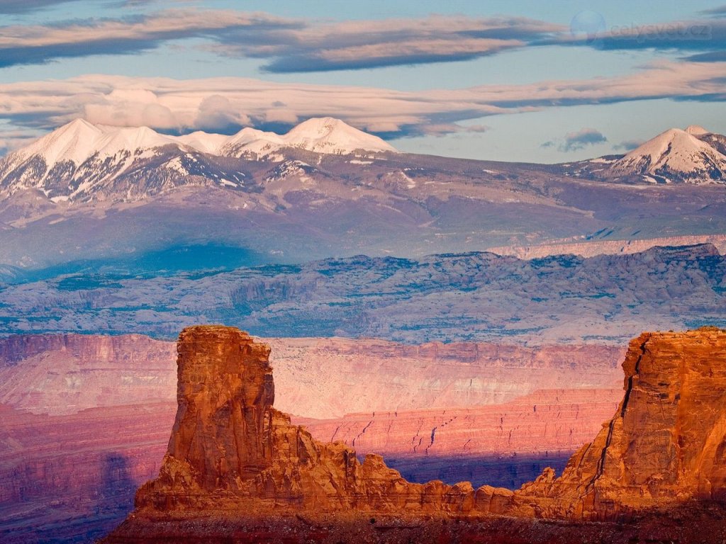 Foto: La Sal Mountains From Dead Horse State Park, Utah