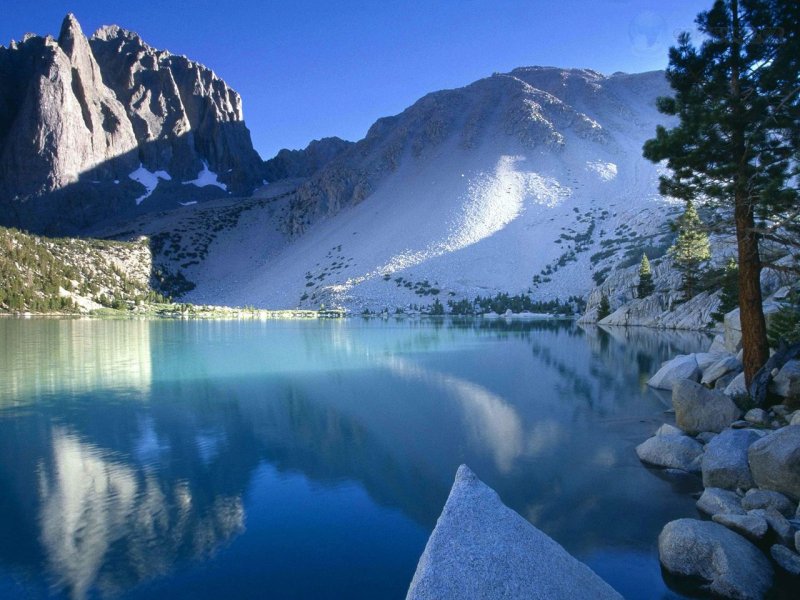 Foto: Second Lake Up Big Pine Creek Drainage, John Muir Wilderness, California