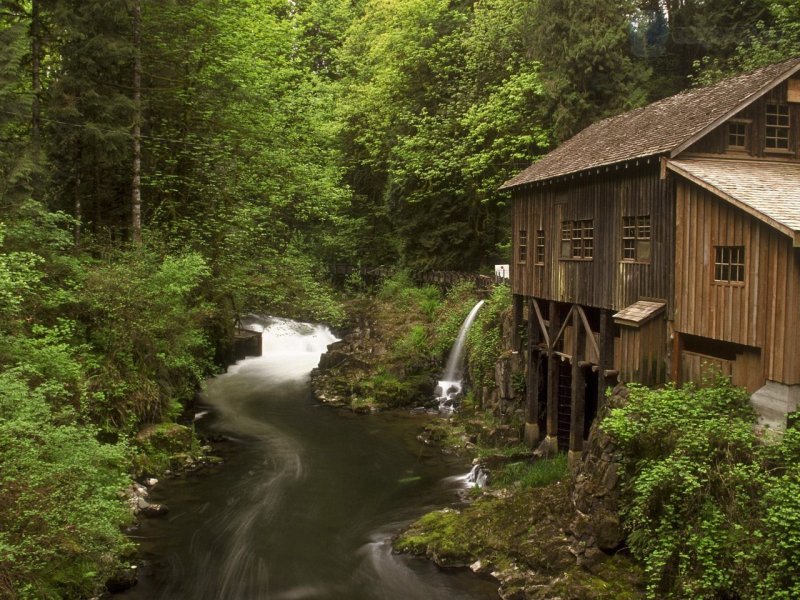 Foto: Cedar Creek Grist Mill, Near Vancouver, Washington