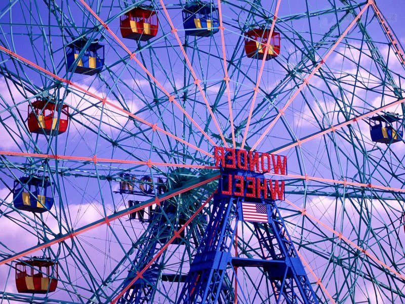 Foto: The Wonder Wheel, Coney Island, Brooklyn, New York